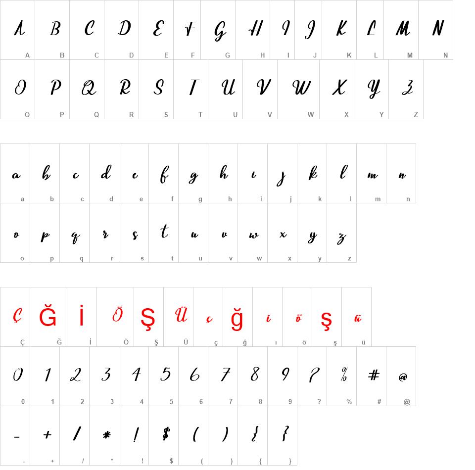 Beautiful Script font